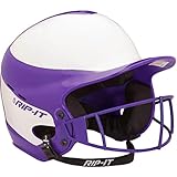 RIP-IT Vision Pro Softball Helmet ft. Blackout Technology - Purple - Medium/Large