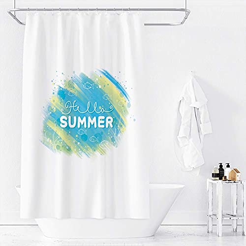 Rideau de bain lavable résistant moisissure douche long 3D