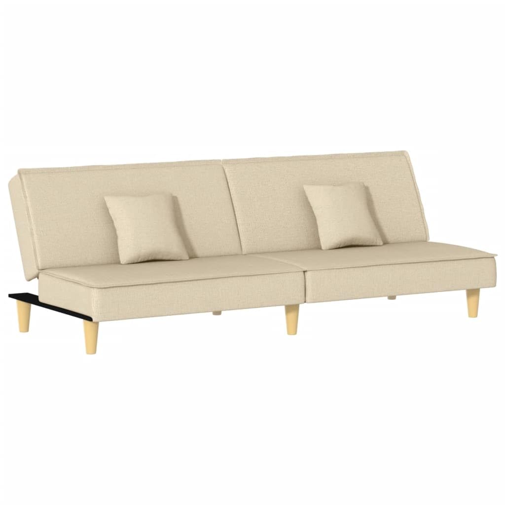 sofás de Dos plazas,Sofa 120 cm,Sofa Cama Dos plazas,Sofá Cama de Tela Color cremaAdecuado para salón, Dormitorio
