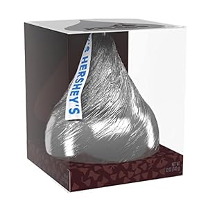 HERSHEY’S KISSES Solid Milk Chocolate Candy, 12 oz Gift Box