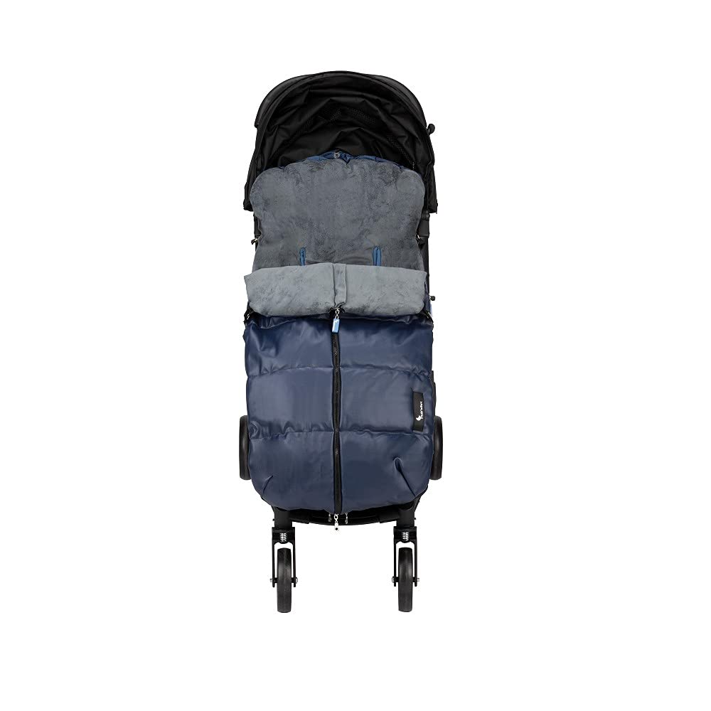 Interbaby Sacco Termico Passeggino Universale- Liso Polipiel blu navy