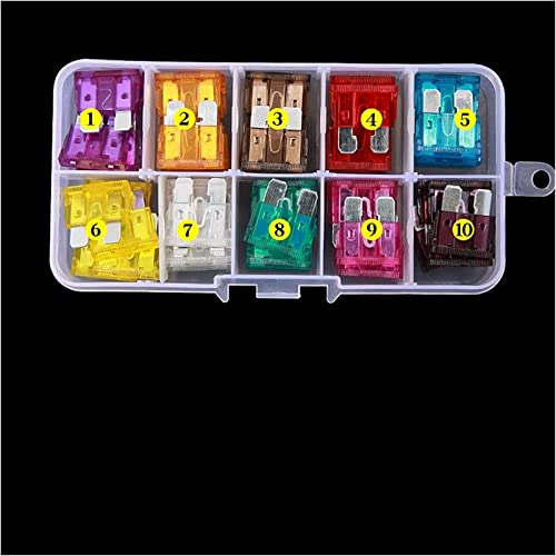 Fusible voiture type lame petite taille contre les surcharges de circuit auto, boîte de 50pcs