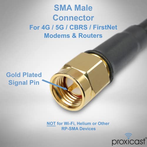 image for Proxicast 5-8 dBi 4G/5G External Magnetic High Gain Cell Antenna Compa
