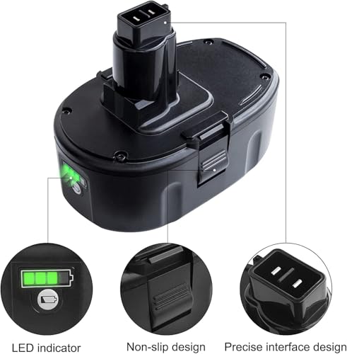 Image of DTK 7000mAh Replacement for Dewalt 18v Battery 7Ah XRP Lithium ion DC9096 DC9098 DC9099 DE9039 DE9095 DW9096 DW9098 DE9096 DE9098 DW9095 DE9503 DC9182 XRP 2Packs