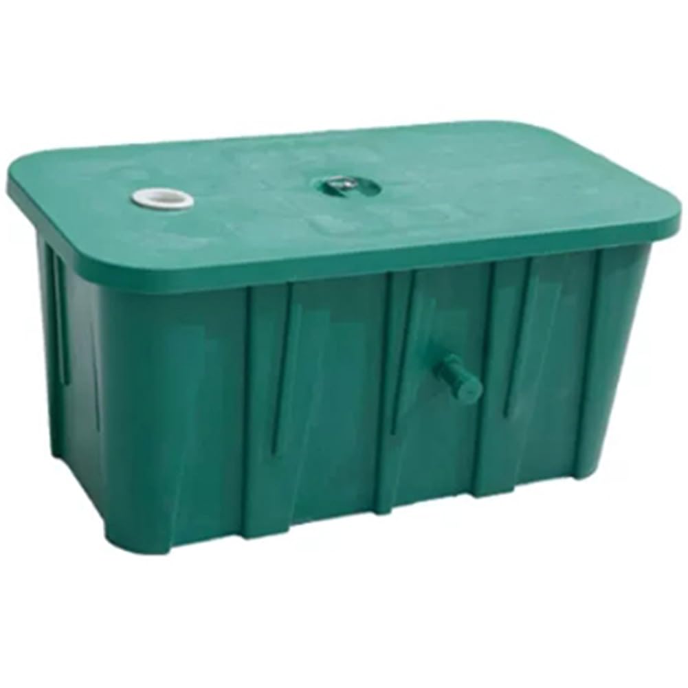 Zbiornik na tłuszcz, 9-stopniowy filtr filtracyjny, 65 x 35 x 31 cm, separator filtra oleju pod zlewem, do restauracji, kawiarni, fabryki, syfonu kuchennego
