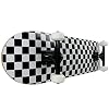 Krown Rookie Checker Skateboard - Pro Style Quality - Maple 7-Ply Deck, Aluminum Trucks, Urethane Wheels, Precision Bearings - The Perfect Beginners First Board