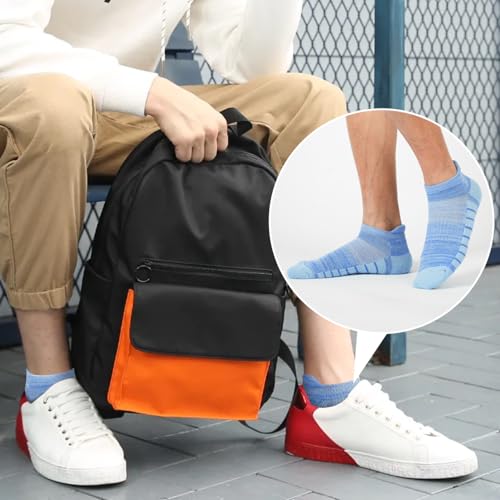 6 Pairs Ankle No Show Running Hiking Athletic Socks for Men Women Sport Cushioned Colorful Socks4
