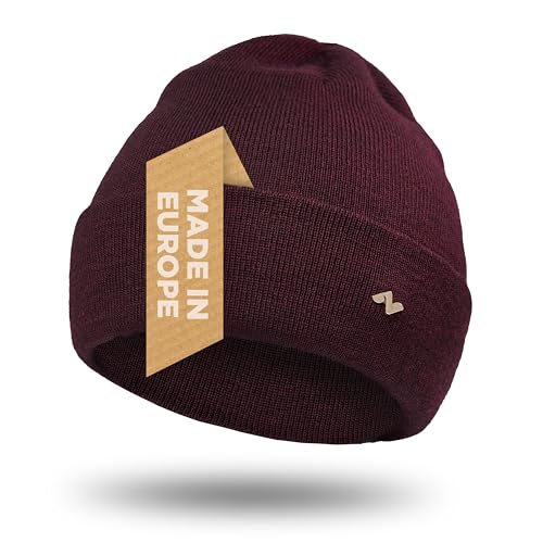 NYTTED® Merino Mütze für Herren & Damen | 100% Feinste Merinowolle |...