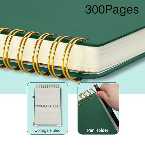 Carnet à spirales pour le travail et le collège format nomade 300p