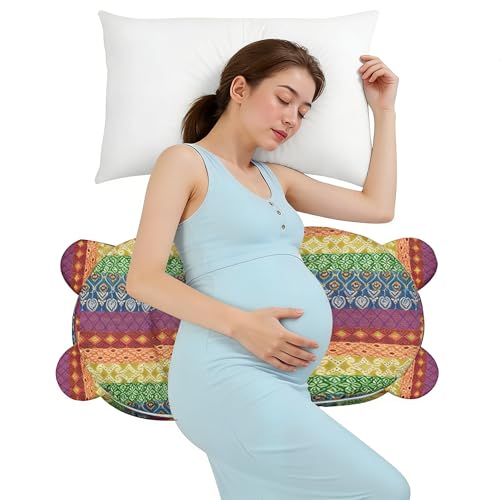 Image of Pregnancy Pillow for Sleeping,Maternity Pillow with Cooling,Maternity Support for Back and Hip Relief,Soft and Comfortable Wedge Pregnancy Pillows Side Sleeping Support for Belly with Removable Cover
