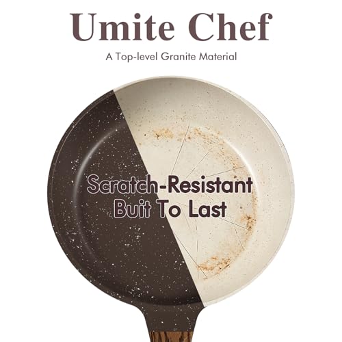 Umite Chef 26PCS Pots and Pans Set Non Stick, Nonstick Cookware Sets, Induction Cook Ware, Includes Steamer & Silicone Utensils, Housewarming Gift, Kitchen Cooking Sets w/Frying pan (PFOS, PFOA Free) by Umite Chef - Image 7