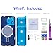 ZVB 15 Pro Back Glass Replacement for iPhone 15 Pro Back Glass (6.1 Inches) with Pre-Installed Plate + Camera Frame + Lens + Reparing Tools (Natural Titanium)