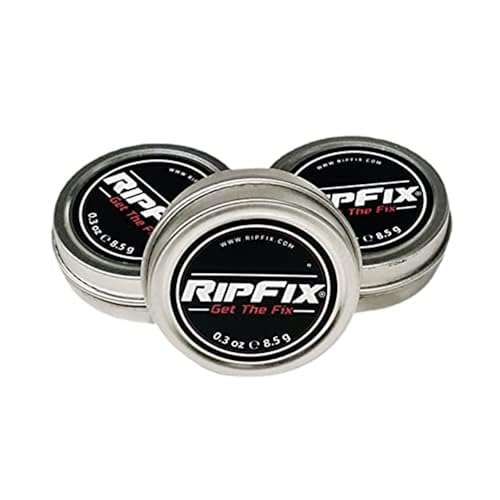 RipFix Hand Repair Balm for Dry Cracked Hands Hand Salve for Gymnastics and Rock Climbers Rip Fix Climbing Salve for Men and Women Premium Gymnast Balm for Hardworking Hands 3 Travel 0.3 oz Tins