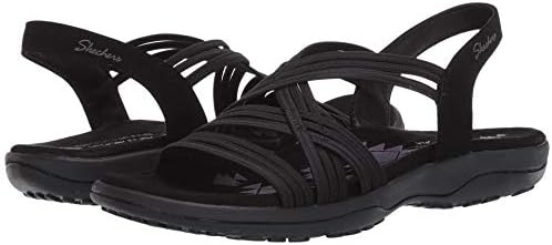 Skechers Women's Reggae Slim Simply Stretch Sandal | Skechers Memory Foam Footbed, Stretch Fit, Machine Washable, Vegan, Strappy Gore Slingback Sandal image 2