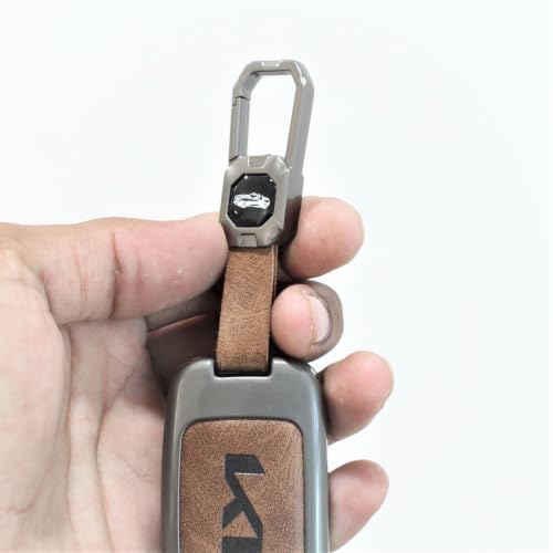 Image of Car Key Cover Fit for New Kia Seltos Facelift 2024 2023 | Carens, Clavis x line | Sonet Facelift - 4 Button Smart Key