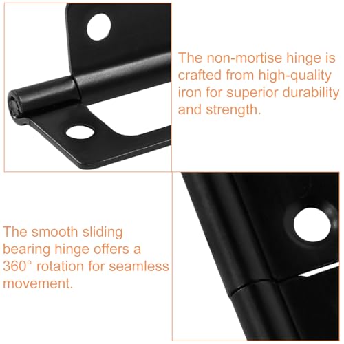 Murtenze QZ2309070001 4 Pcs Non-Mortise Door Hinges thumb #3