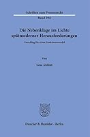 Die Nebenklage Im Lichte Spatmoderner Herausforderungen: Vorschlag Fur Einen Funktionswandel 3428190300 Book Cover