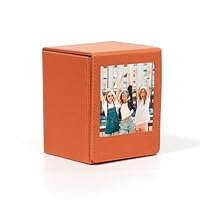 Aisnyho Bilderhalter für Fujifilm Instax Square SQ1 SQ20 SQ40 SQ10 SQ6 SP-3 Sofortbildkameras, quadratische Fototasche, Aufbewahrungsbox für 72 x 86 mm Filme/Fotos/Kpop-Fotokarten usw, braun,