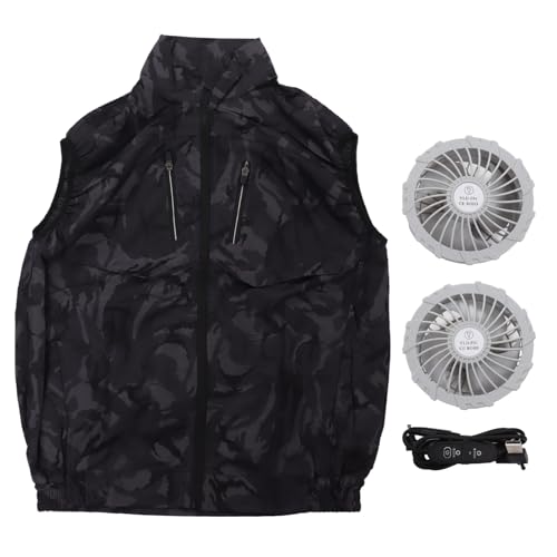 Ventilador de Refrigeração Colete Fibra de Poliéster Abs Destacável Leve Pele-amigável Ar Condiciona