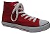 Zapatillas de Bota Lona (41, Rojo)