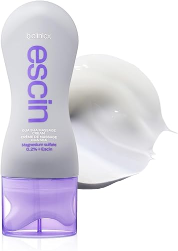 Magnesium+Escin Body Gua Sha Crema de masaje - Alivio intensivo para piernas con herramienta Gua Sha, crema de masaje de piernas para circulación,