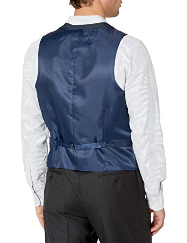 Kenneth Cole REACTION Men's Slim Fit Suit Separate Vest (Blazer, Pant, and Vest), Blue, Small2