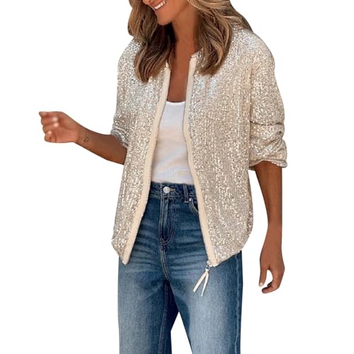 Chaqueta De Lentejuelas Mujer Chaqueta Lentejuelas Clásica Blazer 2024 Chaqueta Fiesta Top Chaqueta Carnaval Chaqueta De Vestir Exteriores Chaqueta Blanca XXL Chaqueta Brillante