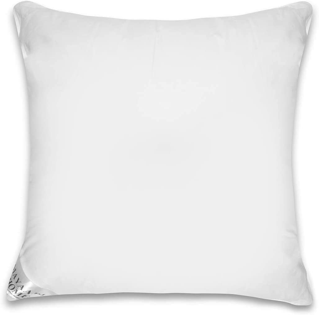 Mayaadi-Home HS89 poduszka premium – 80 x 80 cm – wysokiej jakości poduszka puchowa – 100% bawełna – miękki puch gęsi, pierze – optymalny komfort spania – torba jako akcesoria – 3000 g