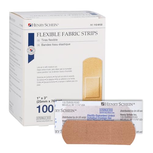 Henry Schein Sterile Adhesive Fabric Bandages, 1