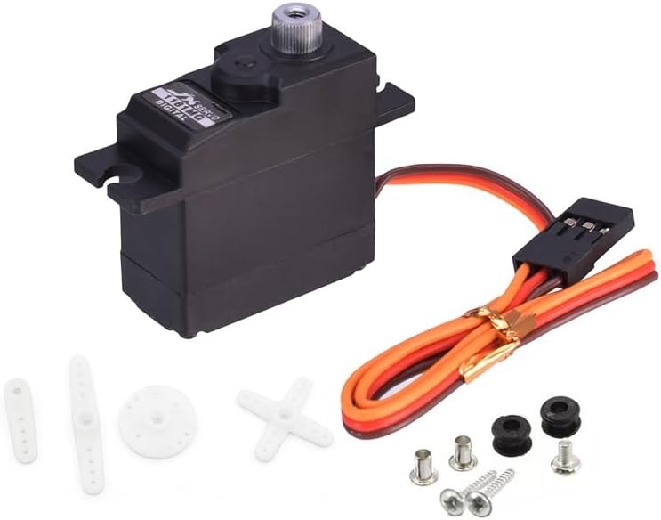 J X Servo PDI-1181MG 0.63 oz 7.7 lbs Digital Servo Metal Gear para WLtoys 144001 WPL RC Coche B116 B24 C14 C24 Helicóptero Avión disponible en Yaxa Venezuela