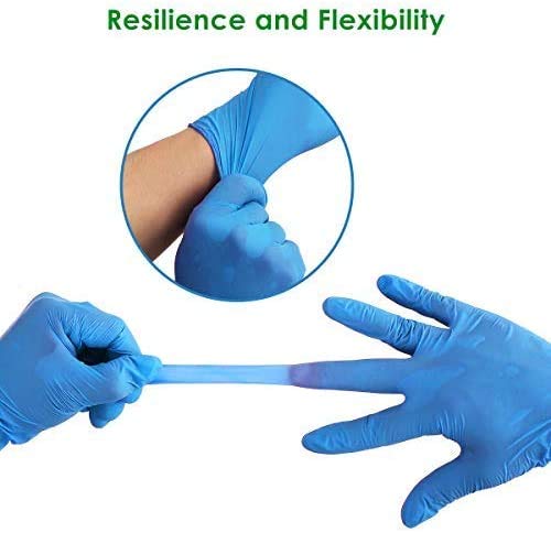 Nitrile-Powder-Free-Multi-Purpose-Gloves-Disposable-Extra-Strong-Box-of-100-Blue-M