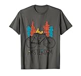 Diseño moderno de Ámsterdam con una bicicleta de coche antiguo, un gran regalo o un recuerdo para cualquier persona que ama los países bajos.