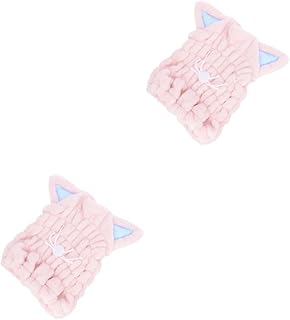 Beavorty 2 Peças Toalha De Microfibra Para Cabelo Macio Toalha De Secagem De Cabelo Toalha De Banho Chapéu Toalha De Secagem Rápida Para Toalhas De Banho Macias Toalhas De Secagem Rápida