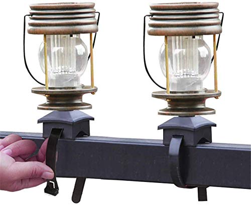 Gpzj Outdoor Solar Geländer Licht, 2 Pack Bandage Balkon LED Solar dekorative Beleuchtung (warmweißes Licht, Bandage Design) Cover