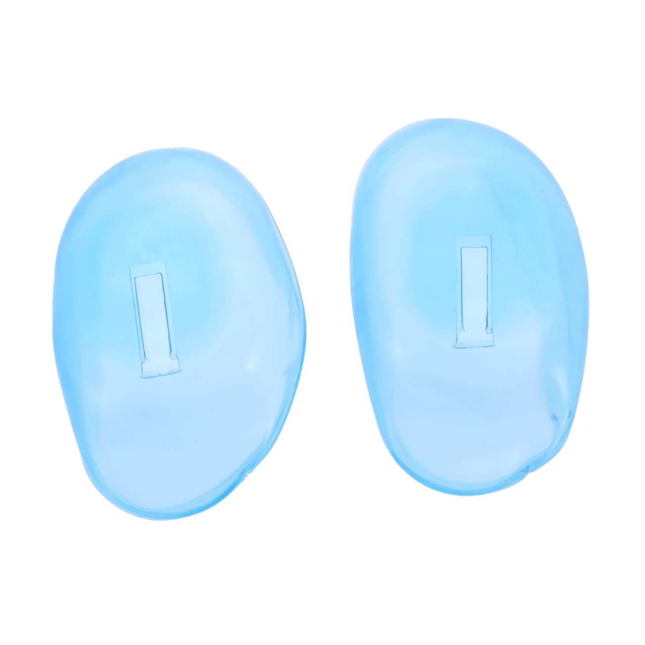 Vaguelly Professional Silicone Ear Covers for Hair Dyeing 4 Pairs Sky Blue Waterproof Ear Protectors Salon Hair Coloring Accessories for Adults