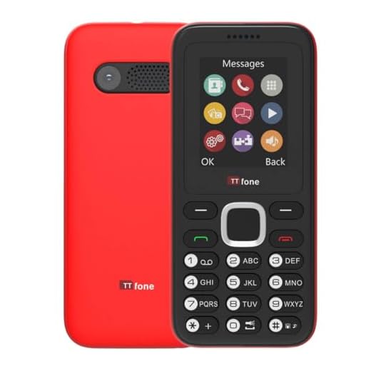 TTfone TT150 Téléphone Portable débloqué de Base sans SIM avec Bluetooth, Longue durée de Vie, Double SIM avec Appareil Photo et Jeux, Facile à Utiliser, Pay As You Go (Vodafone, avec crédit de 0 £