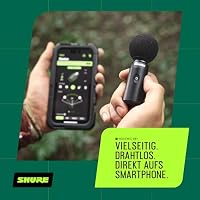 Shure MoveMic 88+ Drahtloses Mikrofon - Professioneller Audio-Recorder für Film-/Feld-Aufnahmen und Interviews, Stereo-Mikro 4 Richtcharakteristiken | Kompatibel mit iOS/Android über Motiv App – Ansicht 4