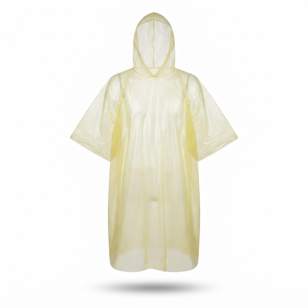 𝐄𝐯𝐞𝐫𝐲𝐝𝐚𝐲 𝐄𝐬𝐬𝐞𝐧𝐭𝐢𝐚𝐥𝐬 | 𝟏 𝐘𝐞𝐚𝐫 𝐖𝐚𝐫𝐫𝐚𝐧𝐭𝐲 | Disposable Waterproof Rain Poncho for Men & Women, Hooded Emergency Raincoat, Lightweight Foldable Portable Rain Wear-image-43