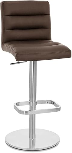 Miniatura 108 de Zuri Furniture Lush - Taburete giratorio sin brazos de altura ajustable magenta con base de acero cepillado Magenta,Rojo -,Blanco,Marrón,Verde