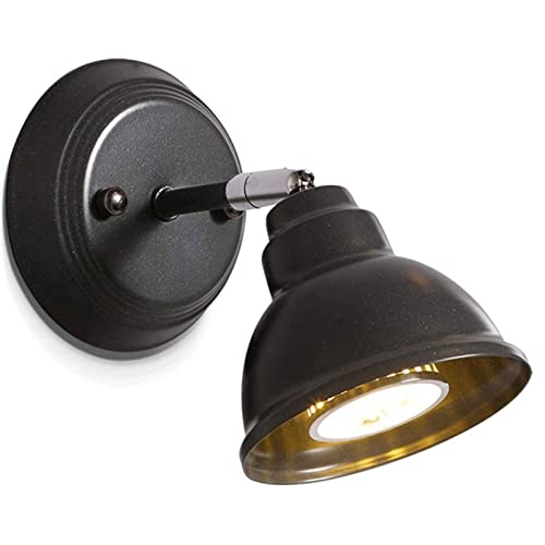 Applique Murale Industrielle 1 Lumière Vintage Luminaire Chevet Salon R