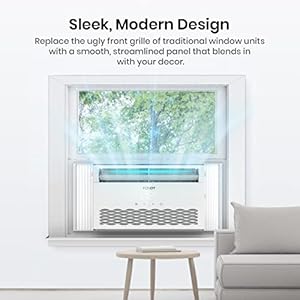 TOSOT 10000BTU Window Air Conditioner Modern Design and Temperature Sensing Remote
