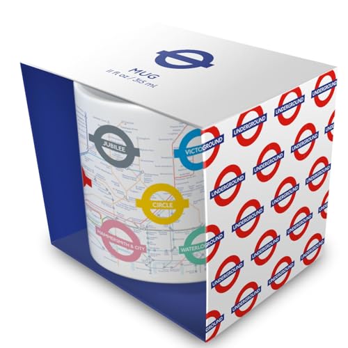 Pyramid International Tasse à capsule blanche Transport for London Underground 315 ml - Tasse souvenir officielle TFL