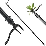 Socpuro 63' Weed Puller Tool with Extended Handle, 4 Claw Steel Head Weed...