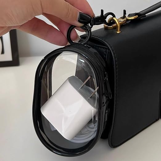 Image of Travel Cable Organizer Practical Earbud Pouch for Earphones Lipstick Earbuds 9.5cmx5.5cmx14cm White|Portable Audio & Headphones