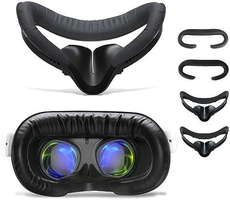 2 Pack VR Face Pad for Oculus Quest 2 | Facial Interface & Face Cover Pad, Anti-fogging Sweatproof Face Cushion for VR Meta Quest 2 Accessories Replacement