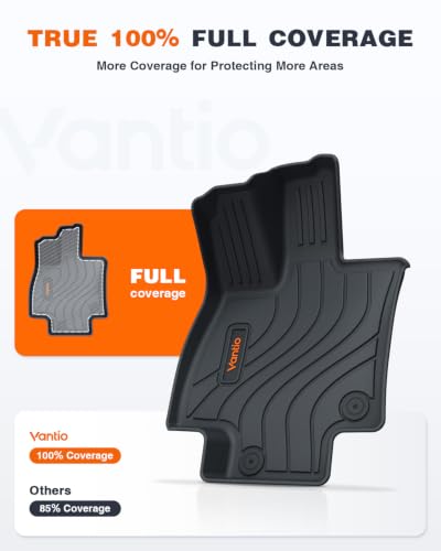 Image of Floor Mats for Toyota Grand Highlander 2026 2025 2024 Without or with subwoofer (Include Hybrid), Anti-Slip Custom Fit All Weather TPE Car Liners with Trunk Cargo Liner, Backrest Protectors