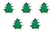 Produktbild Ciffre 5 er Set Weihnachtsmütze Nikolausmütze Grün Tannenbaum Weihnachtsbaum Mütze Nikolausmptze X45