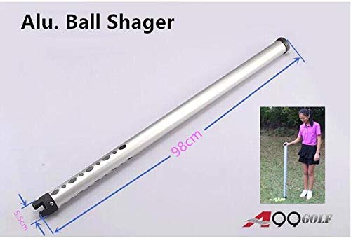 A99 Golf Aluminum Ball Shager Golf Ball Pick Up Tube Retriever Shagger Ball Storing Tube Hold Up 23 Balls The Practice Stick Ball Shagger Durable Easy Ball Collector 98Cm #TOP1