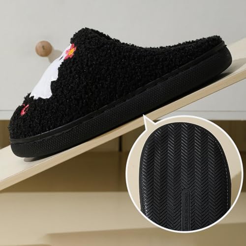 Ghost Slippers for Women Halloween Slippers Christmas Slippers Cute Fuzzy Soft House Slippers Cozy Plush Spooky Slippers4