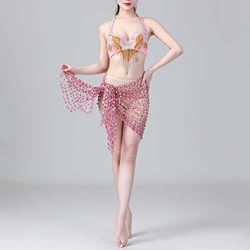 Chaîne de taille avec mini jupe scintillante ajustable pour fêtes et danse - 2